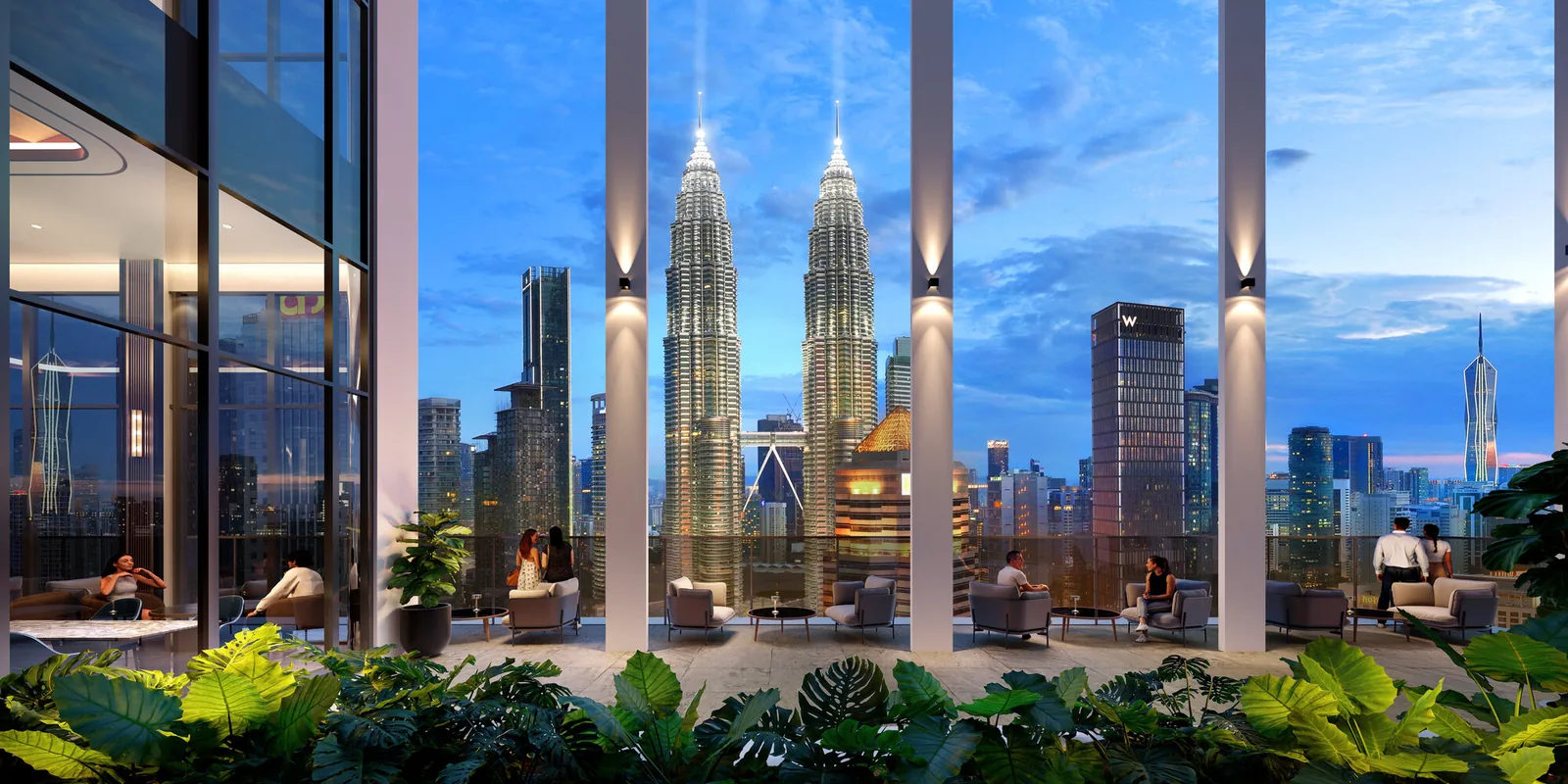 Sky Terrace lounge at Sutera Suites